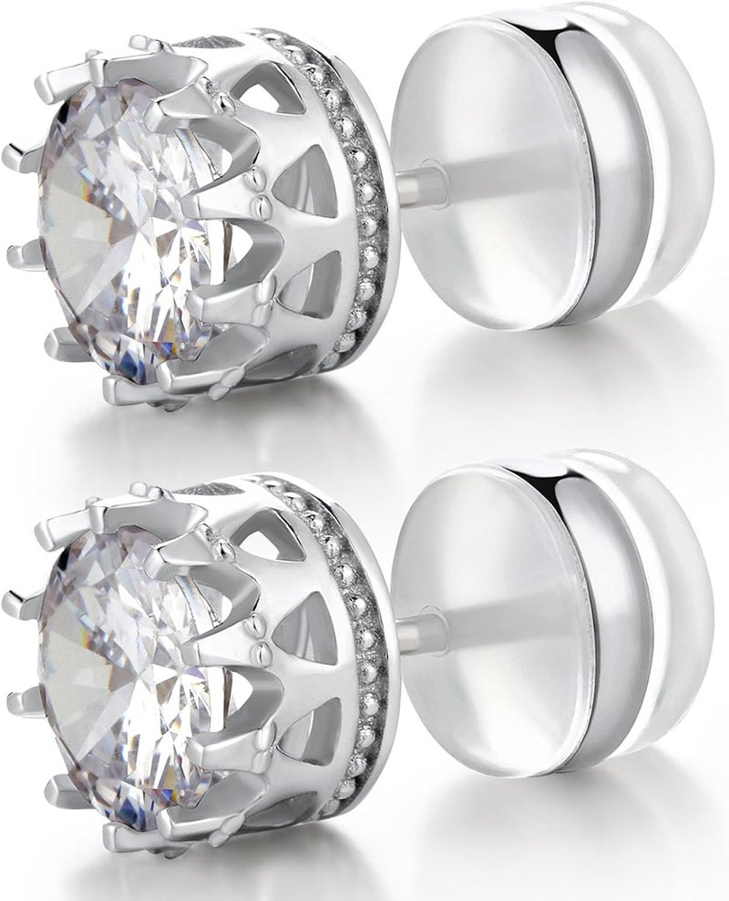 Formulen Silicone Earring Backs, 18K Gold Plated, Secure Locking for Heavy Earrings, Hypoallergenic Clear White - Image 4